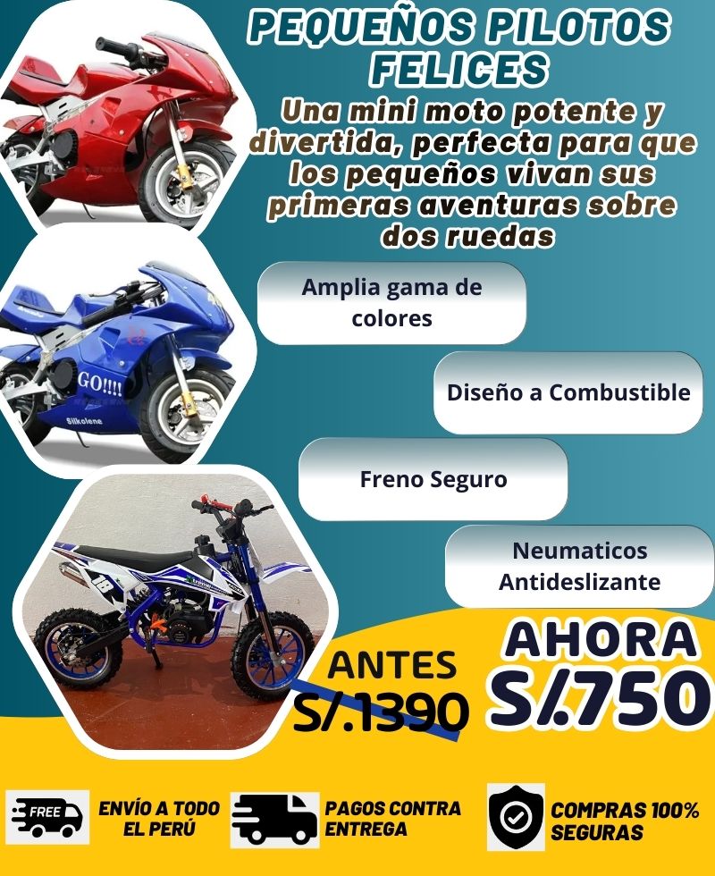 Mini Moto Deportiva, Motocross 🏍️💥  Ideal para Pequeños Pilotos 🏍️💥